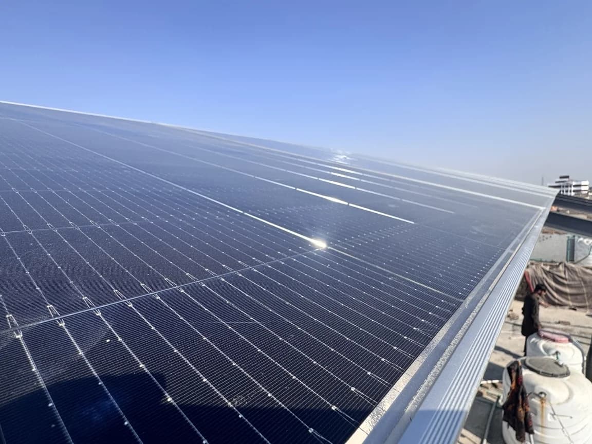Professional solar installation